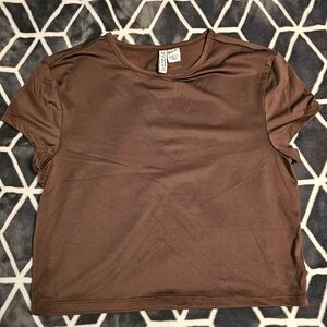 Divided Brown Short Sleeve Tee